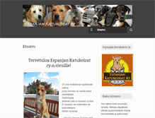 Tablet Screenshot of espanjankatukoirat.com
